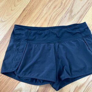 Lulu lemon black running shorts